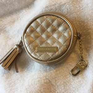 Steve Madden Gold Quilted Change Purse